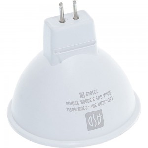 Светодиодная лампа ASD LED-JCDR-std 3Вт, 230В, GU5.3, 3000К, 270Лм 4690612002248