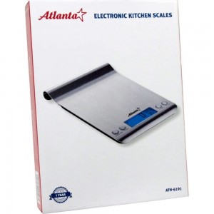 Кухонные электронные весы Atlanta ATH-6191 silver