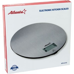 Кухонные электронные весы Atlanta ATH-6192 silver