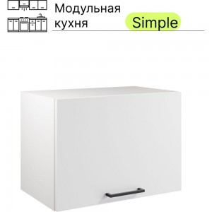 Навесной шкаф Атмосфера Simple В500Г 50x36 см, Белый/ Белый 00-00020863