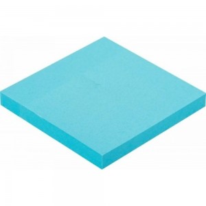 Блок-кубик 12 шт в упаковке Attache Selection с клеевым краем 76х76 неон голубой 100 листов 383706
