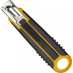 Промышленный нож Attache Selection 18 мм, с возвратной пружиной, с резиновой ручкой 280464