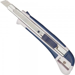 Канцелярский нож Attache Selection 9 мм, с антискользящими вставками и точилкой 280459