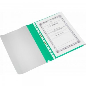 Папка-скоросшиватель Attache A4 зеленый, 10 шт в упаковке 495378