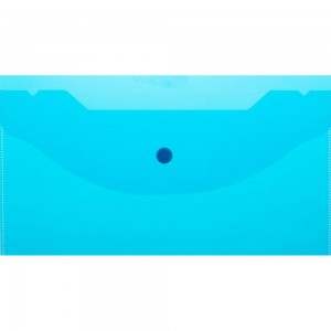 Папка-конверт Attache на кнопке А6 135x250 мм, 180 мкм, синий, 10 шт в упаковке 1019525