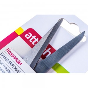 Остроконечные ножницы Attache 195 мм с пластиковыми прорезиненными ручками, цвет бирюзовый/черный 47585