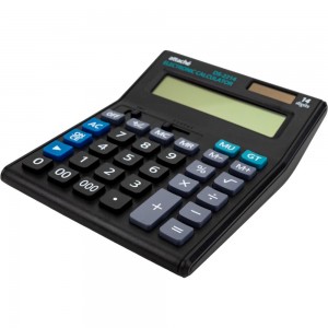 Полноразмерный настольный калькулятор Attache Economy 14 разрядов, чёрный 974206