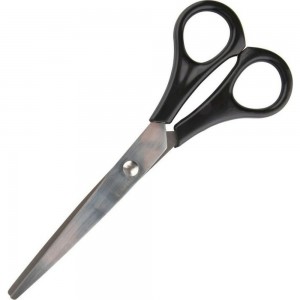 Тупоконечные ножницы Attache Economy 160 мм, с пластиковыми симметричными ручками, черный 1039679
