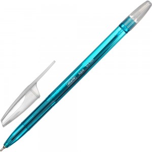Шариковая масляная ручка 12 шт в упаковке Attache Aqua синий стержень 709851