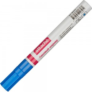Лаковый маркер 12 шт в упаковке Attache пеинт 4 мм синий 865472