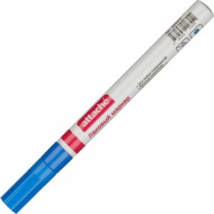 Лаковый маркер 12 шт в упаковке Attache пеинт 2 мм синий 865471