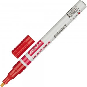 Лаковый маркер 12 шт в упаковке Attache пеинт 2 мм красный 865459