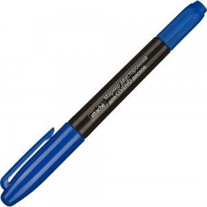 Двусторонний маркер для cd Attache синий, 0.7-1.0 мм 867248