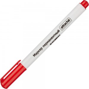 Перманентный маркер Attache красный 0,5 мм 954120