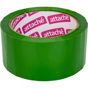 Упаковочная клейкая лента Attache 48 мм х 66 м, 45 мкм, зеленая 146161