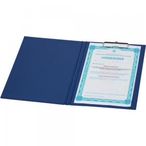Планшет для бумаг Attache с верхней створкой A4 синий 611514