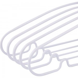Металлическая вешалка-плечики с перекладиной Attache белая, размер 48-50, 10 шт 904460
