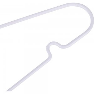 Металлическая вешалка-плечики с перекладиной Attache белая, размер 48-50, 10 шт 904460