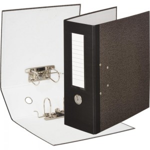 Папка-регистратор Attache 125 мм, мрамор, 2 арочных механических корешка, бумвинил, карман 1395079