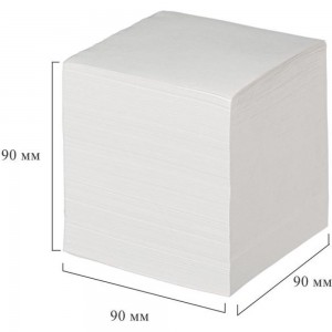 Блок для записей Attache 90x90x90 мм запасной белый, плотность 65 г/кв.м 1179442