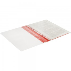 Пластиковый скоросшиватель Attache Элементари до 100 листов красный 10 шт в упаковке 1547355