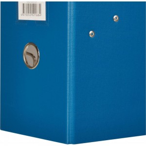 Папка-регистратор Attache ПБП1 с арочным механизмом PVC без металлического уголка 125 мм синий, карман на корешке папки 1095840