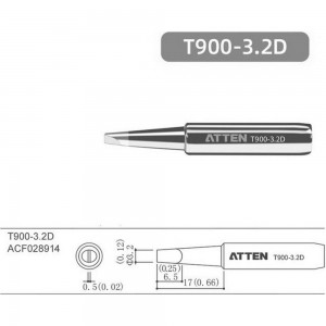 Паяльное жало T900-3.2D ATTEN 103539