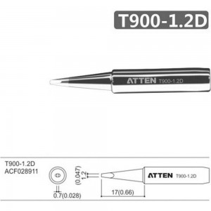 Паяльное жало T900-1.2D ATTEN 103536