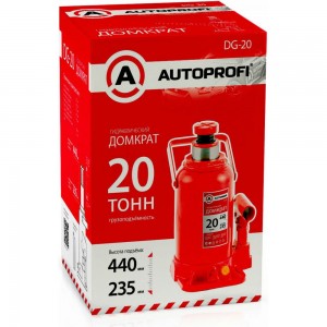 Бутылочный домкрат AUTOPROFI DG-20