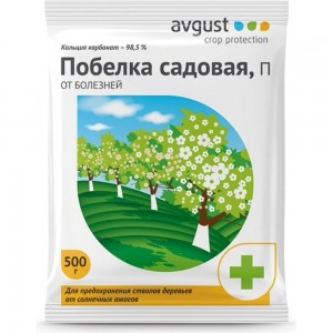 Средство для обработки стволов деревьев Садовая побелка 500 гр Avgust A00019