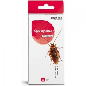 Приманка для тараканов Avgust Кукарача 1.5 г х 4 шт. A00495