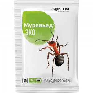 Экологичное средство от всех видов садовых и домовых муравьев Avgust ЭКО, 50 г 42000451