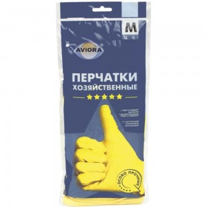 Хозяйственные резиновые перчатки AVIORA 402-702