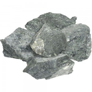 Камень Банные штучки Серпентинит колотый, средний (70-140 мм), в коробке 10 кг 33712