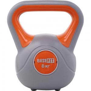 Пластиковая гиря Basefit DB-503 8 кг, серый/оранжевый УТ-00020487