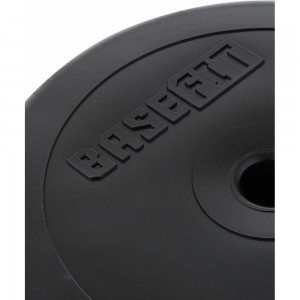 Пластиковый диск Basefit BB-203 10 кг, d=26 мм, черный УТ-00019756