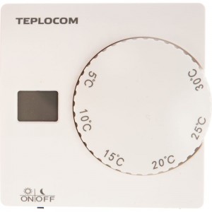 Проводной комнатный термостат TEPLOCOM Бастион TS-2AA/8A 911