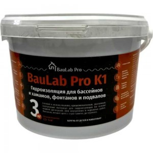 Профессиональная гидроизоляция BauLabPro К1 3 кг K1/3