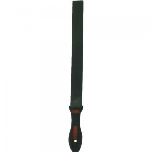 Плоский прямой напильник с ручкой PVC (300 мм, насечка №2 средняя, по 4м сторонам) BAUM 3712300