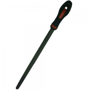 Квадратный напильник с ручкой PVC (250 мм, насечка №1 грубая) BAUM 3731250