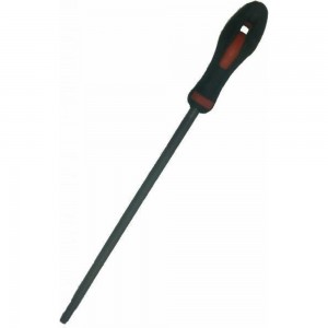 Круглый напильник с ручкой PVC (200 мм, насечка №3 мелкая) BAUM 3743200
