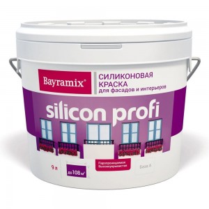 Вододисперсионная краска BAYRAMIX Silicon Profi 13 кг / 9 л BSP-130/090