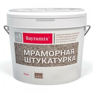Мраморная штукатурка Bayramix BAY Magnolia White-K 15 кг BMSH-MW-K