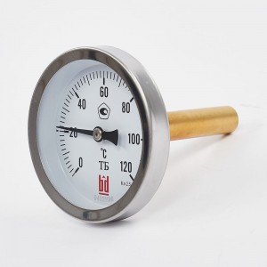 Биметаллический термометр BD ТБ 63Т/46 (0-120С), G1/2, кл. т. 2,5 1161001031