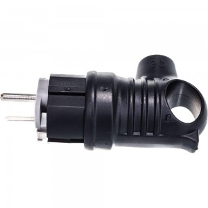 Каучуковая кабельная вилка с крючком 220В 16А с/з, IP44, чёрная BEMIS BK1-1402-2021 8698523910214