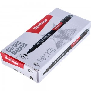 Перманентный маркер для CD/DVD BERLINGO Multiline PE50 черный 0.5 мм PM6434