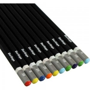Набор чернографитных карандашей BERLINGO 10 шт, 3H-3B, заточенные, картонная упаковка BS01210