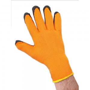 Зимние рабочие махровые полиакриловые перчатки с латексным покрытием БЕРТА 283