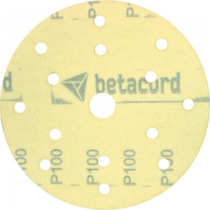 Материал абразивный в кругах 150 мм, 15 отверстий, на бумажной основе, Р100 BETACORD 100.0100