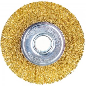 Щетка крацовка дисковая с комплектом переходников (125 мм; 22.2 мм) Biber 70997 тов-170433